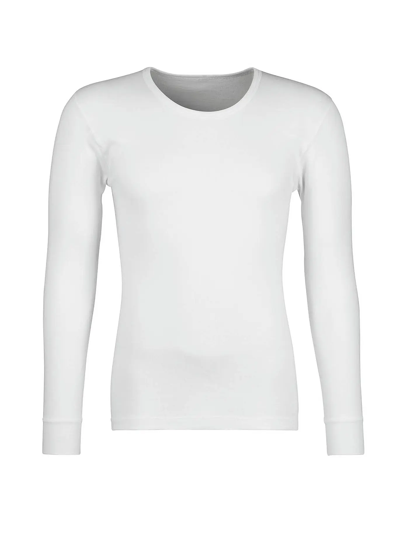HUBER | Langarmshirt "Comfort" (Marine) | weiss